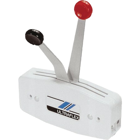 Uflex Single Function Dual Lever Side Mount Control, White B47